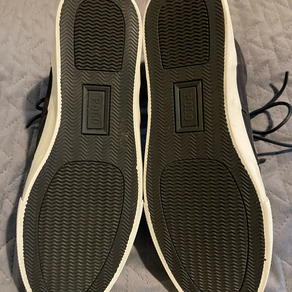 Polo Ralph Lauren‎ Calf suede shoes men’s size 10D gray EUC